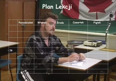 mariusz95gd - Taki plan lekcji mojego autorstwa. Jest w pytę? 
#chlopakizbarakow 
#...