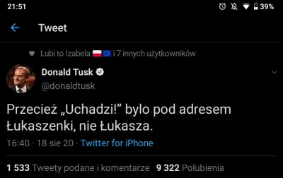 s.....s - Pan Donaldu Tusku - ostatnio na Twitterku jeńców nie bierze xDDD!!!

#tusk ...