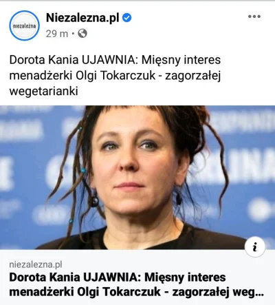 biesy - UWAGA
Dorota Kania ujawnia, że Tokarczuk zna kogoś kto je mięso xD

Czuję, że...