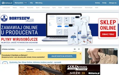 only - Tak wygląda główna strona bez adblocka i logowania, raczej nie zachęca potencj...