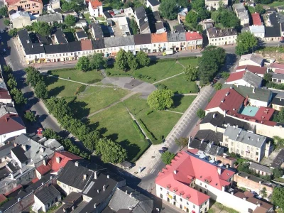 Belobog - Trójkątny rynek w Łowiczu - kiedyś