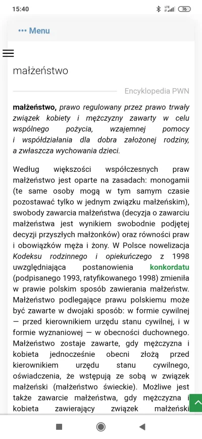 Fako - Po pierwsze tam nic nie ma o ślubie tylko o małżeństwie. Definicje z encyklope...