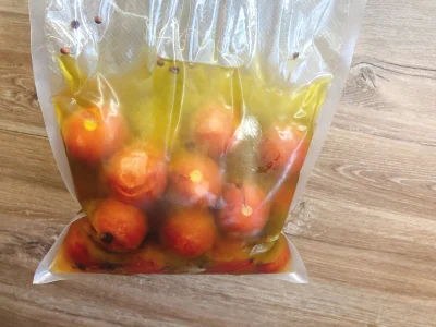 Mirkosoft - niebyt piękne pomidory confit z pieprzem syczuańskim bo z lodówki i w wor...
