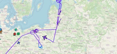TenodHanki - @ortalionowy: W tej chwili nad Polską znajdują się dwa samoloty rozpozna...