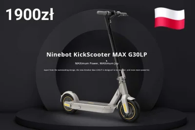 sebekss - Nowy Ninebot Max G30LP juz dostępny z Polski
➡️Młodszy brat G30 ( ͡° ͜ʖ ͡°...