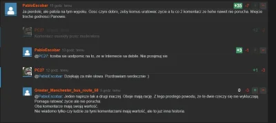 PC27 - @PabloEscobar Te nieprzychylne komentarze i minusy są dawane na przemian z mod...