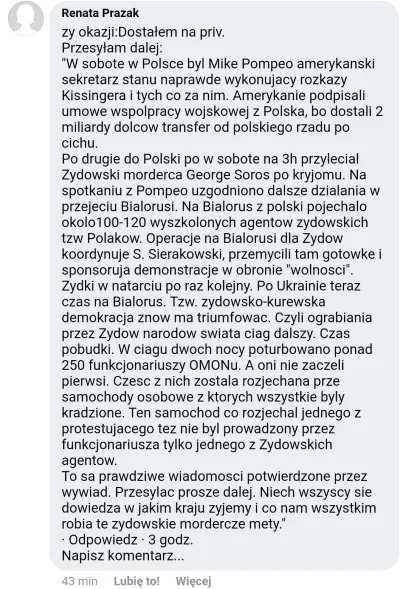 MarcinBachleda - To nie Polacy mącą, to jak zwykle Żydzi :)
#bialorus #zydzi #spisek...