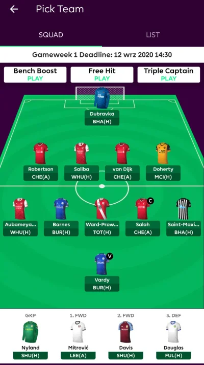 Wojciech_Skupien - Czemu pod zawodnikami wyświetla mi spotkania z GW2 a nie GW1? #fpl...