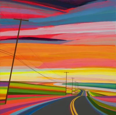 panidoktorodarszeniku - Grant Haffner
Sunset on Old Montauk Highway, 2015, akryl na ...