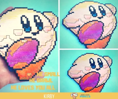 BornFromPixels - 5 #codziennypixel - Kirby Trochę większy niż te które do tej pory wy...