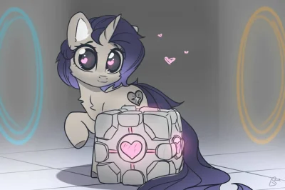 FlaszGordon - artysta: #Reterica
"I would like to remind you that the companion cube ...