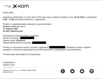 qyzdo - Cześć, wysyłam coś po raz pierwszy na reklamację do Xkom i dostałem informacj...