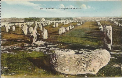 myrmekochoria - Menhiry w Carnac, postawiono je około 3300 roku przed naszą erą. Oryg...
