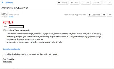 ppysio - Fajnie że nigdy nie miałem konta na netflixie :D
#spam #poczta #email