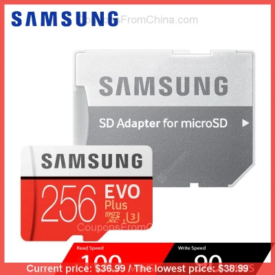 n____S - Samsung EVO+ 256GB MicroSDXC - Gearbest 
Cena: $36.99 (137,61 zł) / Najniżs...