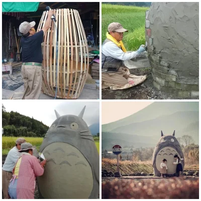 WuDwaKa - Realnej wielkości postać Totoro z anime Mój sąsiad Totoro

#anime #japoni...