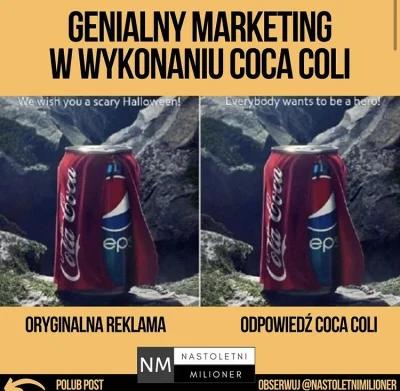 pawelkomar - #heheszki #pepsi #cocacola #humorobrazkowy #reklamakreatywna #reklama #m...