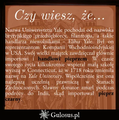 Gulosus - Uniwersytet Yale jest jednym z najbardziej znanych uczelni na świecie (11 m...