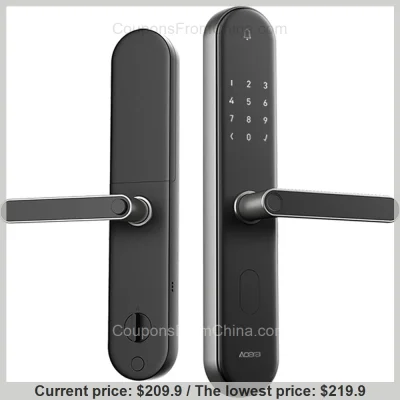 n____S - Xiaomi Mijia Aqara S2 Smart Door Lock - Banggood 
Cena: $209.90 (785,74 zł)...
