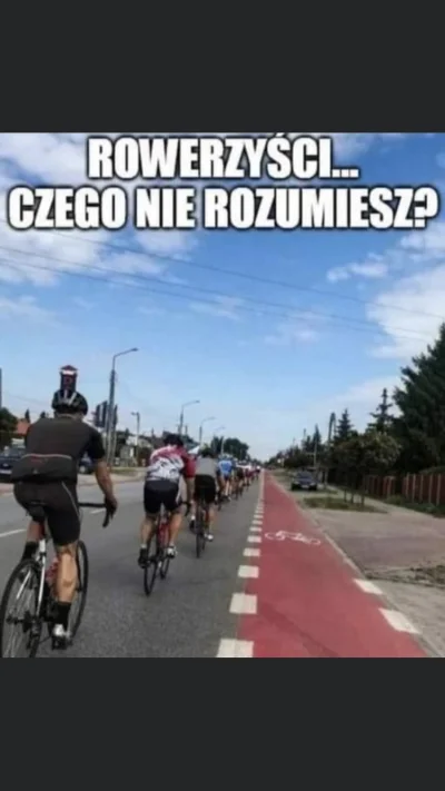 KijodKaszanki - Dlatego nie ma co budować dróg rowerowych dla takich ludzi.
