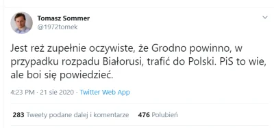 xniorvox - Bolszyje spasiba, gospodin Sommer. Właśnie takie głosy z Polski są Putinow...
