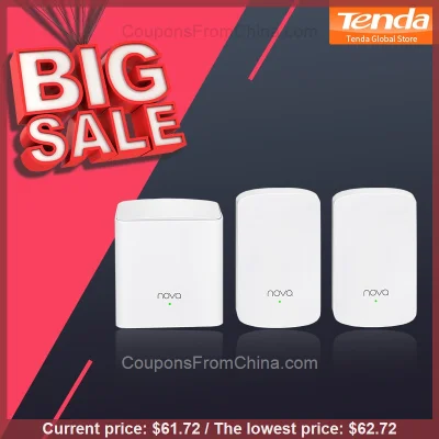 n____S - Tenda Nova MW5 AC1200 2.4Ghz/5Ghz Mesh Routers - Aliexpress 
Cena: $61.72 (...
