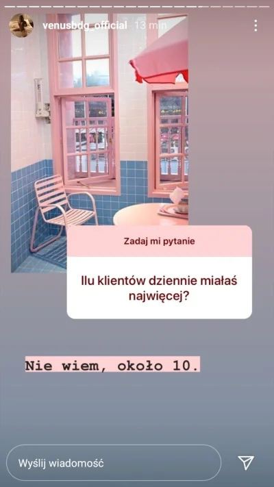 k.....t - Obserwuje venus na insta i widzę to. Tak się zastanawiam - 10 klientów i na...