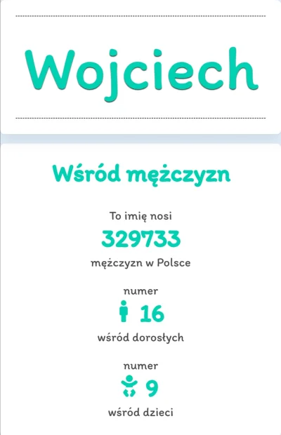 WuDwaKa - A ile osób w Polsce nosi takie samo imię jak wy? ( ͡° ͜ʖ ͡°)

https://jakie...