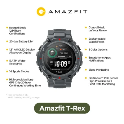 AliPaczka - Jeśli ktoś poluje to jest całkiem dobra cena za smartwatch Amazfit T-Rex ...