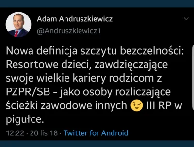 robert5502 - Tak gadał Andruszkiewicz przed obsadzeniem żony na ciepłej posadzie.. 
...