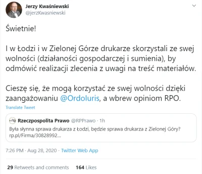 R187 - Myślicie, że pan Jerzy Kwaśniewski, prezes Ordo Iuris, byłby równie zadowolony...