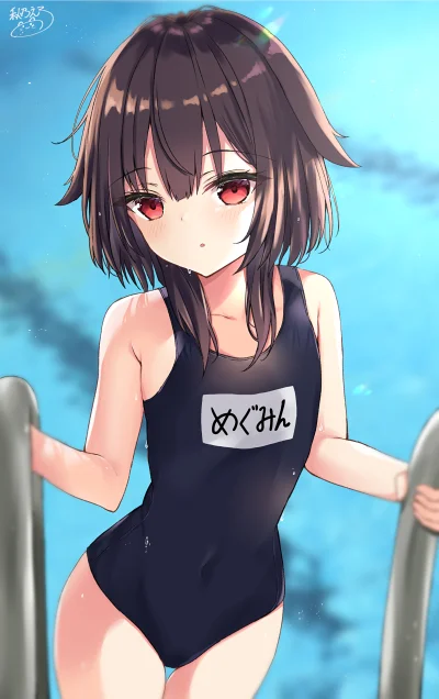 zabolek - #anime #randomanimeshit #konosuba #megumin #swimsuit