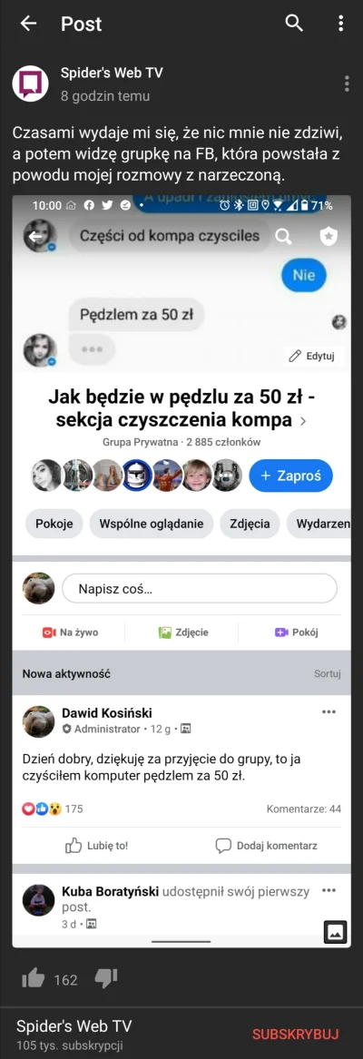 ZaBurz - Czyli to on czyścił kompa pędzlem za 50 zł. #heheszki #humorobrazkowy #pedze...