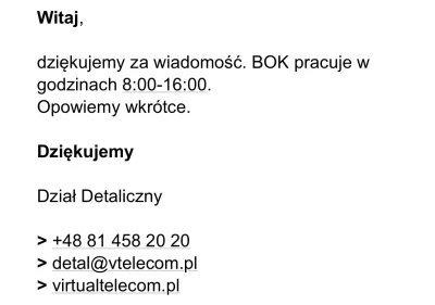 dlaczegotujestem - Czy ktoś zna sposób na skontaktowanie się z virtual telecom Lublin...