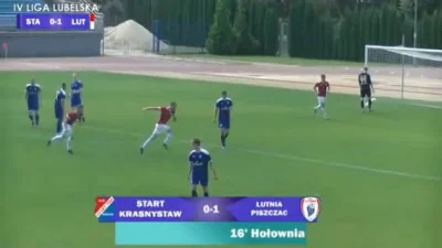 pathol1 - #golgif IV Liga Start Krasnystaw - Lutnia Piszczac 0:1 gol Hołowni