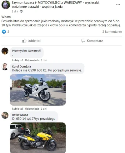 AlfredoDiStefano - Motocykliści w pigułce, jeden mówi że szuka motocykla w przedziale...