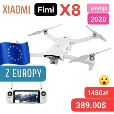 sebekss - Tylko 389$ [1450zł] za drona Xiaomi FIMI X8 SE z Europy❗Wersja 2020
➡️Kame...