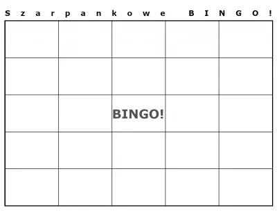 IntelektualnyZbawcaMas - Stwórz swoje własne szarpankowe BINGO! już dziś i przygotuj ...