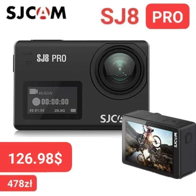 sebekss - Tylko 126.98$ [478zł] za świetną kamerę SJCAM SJ8 PRO 4K 60fps❗
➡️Świetne ...