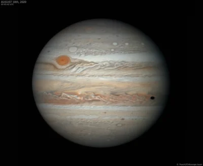 apocryph - Jupiter with GRS, Oval BA and Europa transit - autor 