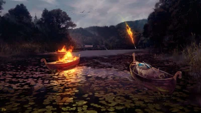 projektjutra - Wikingowie chowali swoich zmarłych najczęściej podpalając łódź ze zwło...