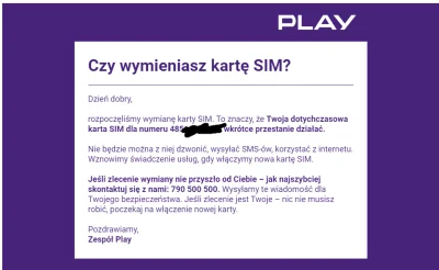 Mezir - Nie wiem jak wymiana w innych sieciach wygląda ale np. #play wysyła SMS i mai...