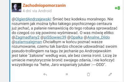 Zachodniopomorzanin - @piSSowiec69: Odpisałeś mi cokolwiek na ten komentarz? Nie. 
 J...