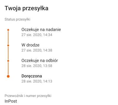 Blattodea - @namataj: Moje ostatnie zamówienie. Wysyłka Kraków --> Zielona Góra. InPo...