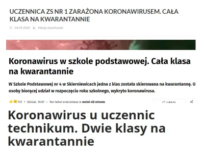 alberto81 - W przyszłym tygodniu już będzie szkoła online i czterocyfrowe liczby zaka...