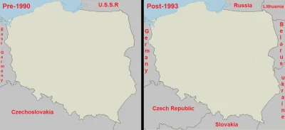 vegetka - Żaden z krajów graniczących z Polską w 1990 r. nie istnieje. 

#ciekawost...