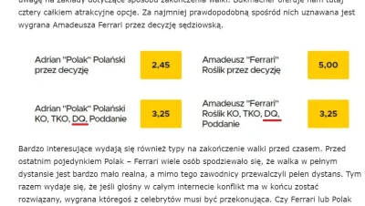 Typeria - Narzekanie na Betclic, że powinien zwracać kasę za walkę Polak - Ferrari je...