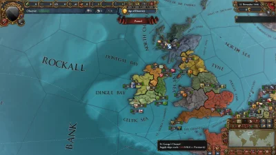 IdillaMZ - Mapa polityczna wysp brytyjskich do mojego alternatywnego scenariusza z ws...