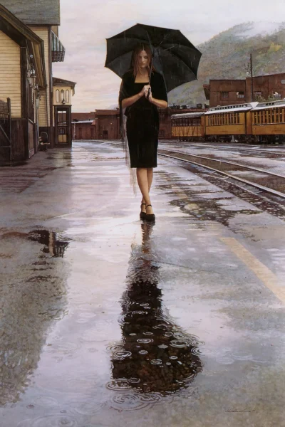 Hoverion - Steve Hanks
Waiting in the Rain
#malarstwo #sztuka #obrazy #art #akwarel...