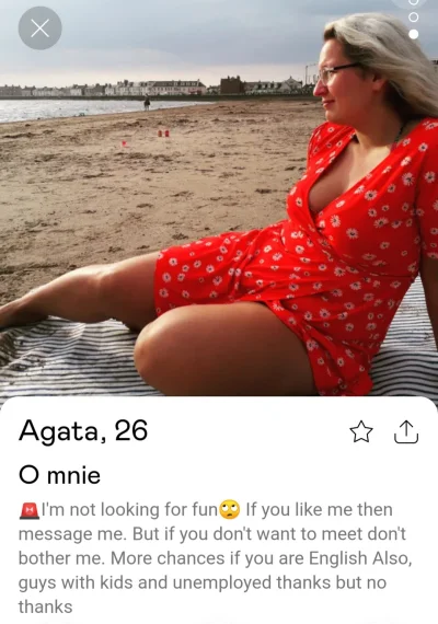 kufeleklomza - O jakie wymagania, i jak Anglik to wieksze szanse xD #badoo #tinder #p...